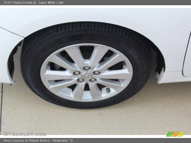 Super White / Ash 2010 Toyota Corolla LE
