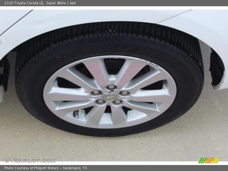 Super White / Ash 2010 Toyota Corolla LE