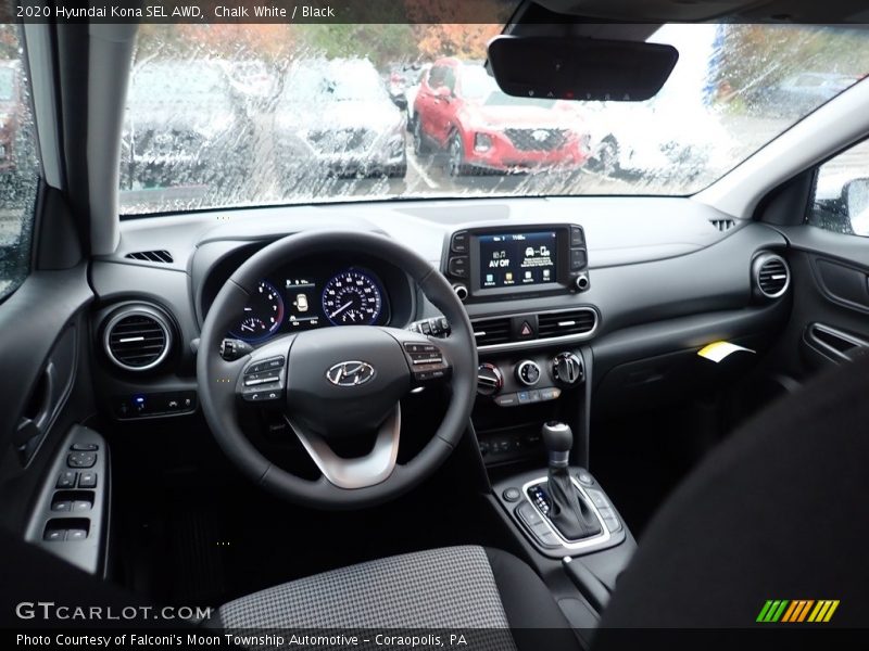 Dashboard of 2020 Kona SEL AWD