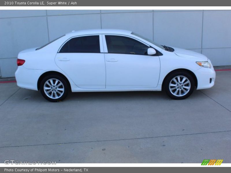 Super White / Ash 2010 Toyota Corolla LE