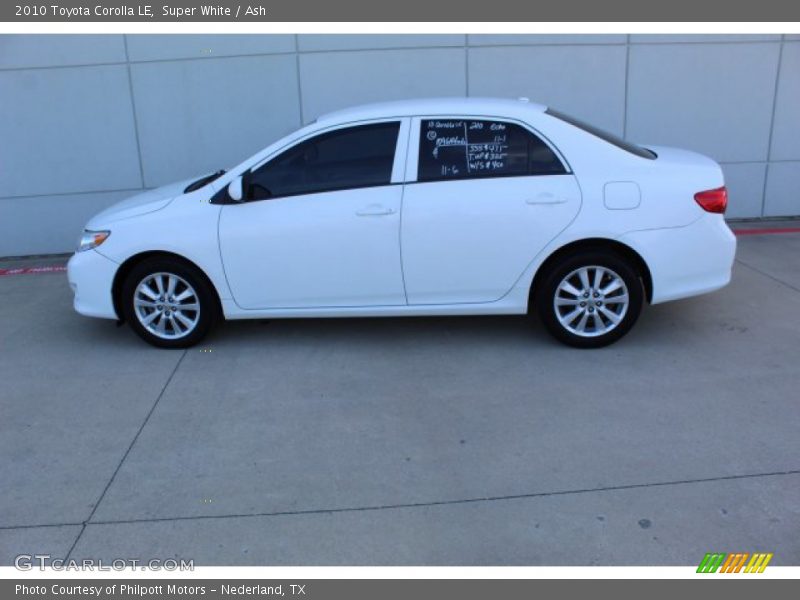 Super White / Ash 2010 Toyota Corolla LE