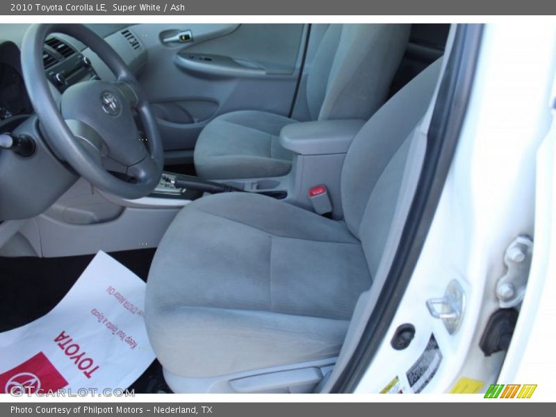 Super White / Ash 2010 Toyota Corolla LE