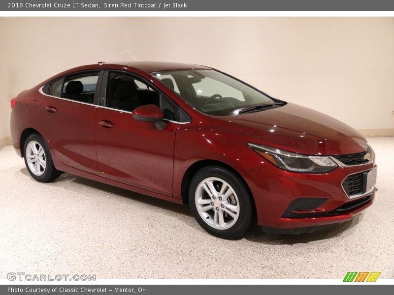 Siren Red Tintcoat / Jet Black 2016 Chevrolet Cruze LT Sedan
