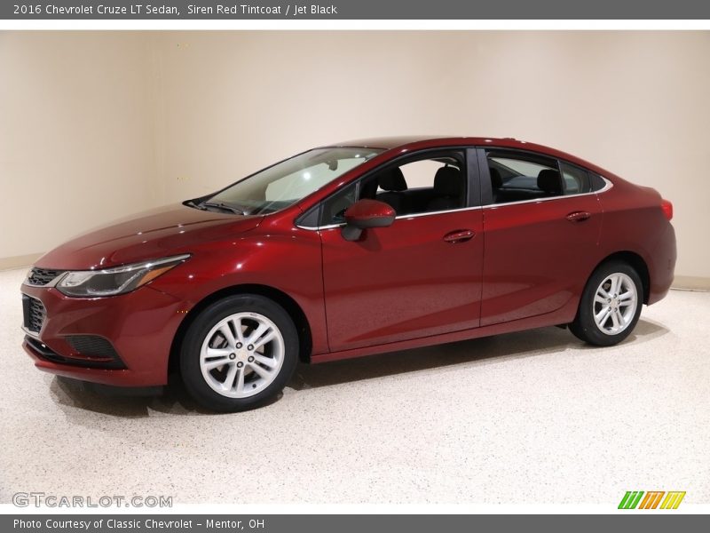 Siren Red Tintcoat / Jet Black 2016 Chevrolet Cruze LT Sedan