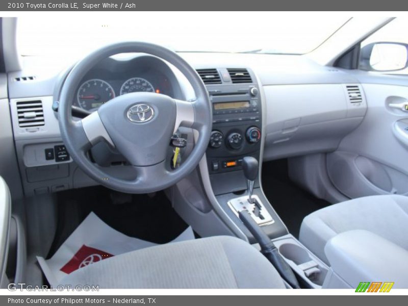 Super White / Ash 2010 Toyota Corolla LE