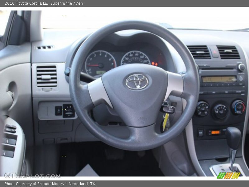 Super White / Ash 2010 Toyota Corolla LE