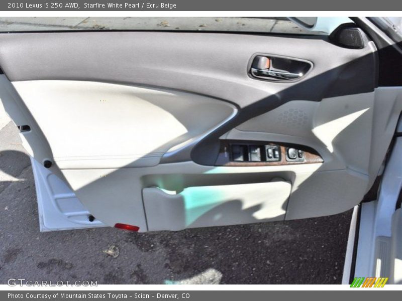 Starfire White Pearl / Ecru Beige 2010 Lexus IS 250 AWD
