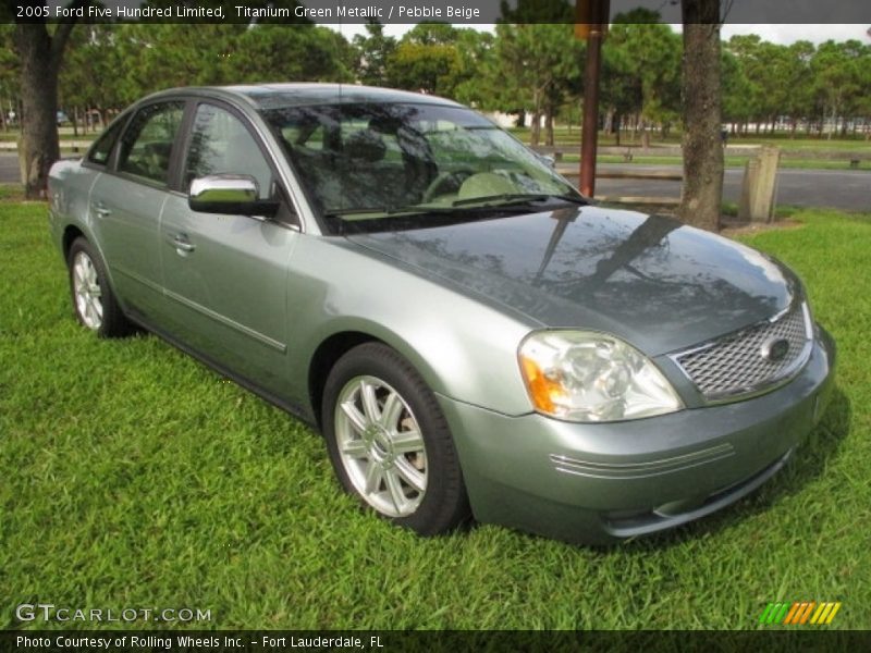 Titanium Green Metallic / Pebble Beige 2005 Ford Five Hundred Limited