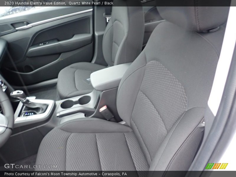 Quartz White Pearl / Black 2020 Hyundai Elantra Value Edition