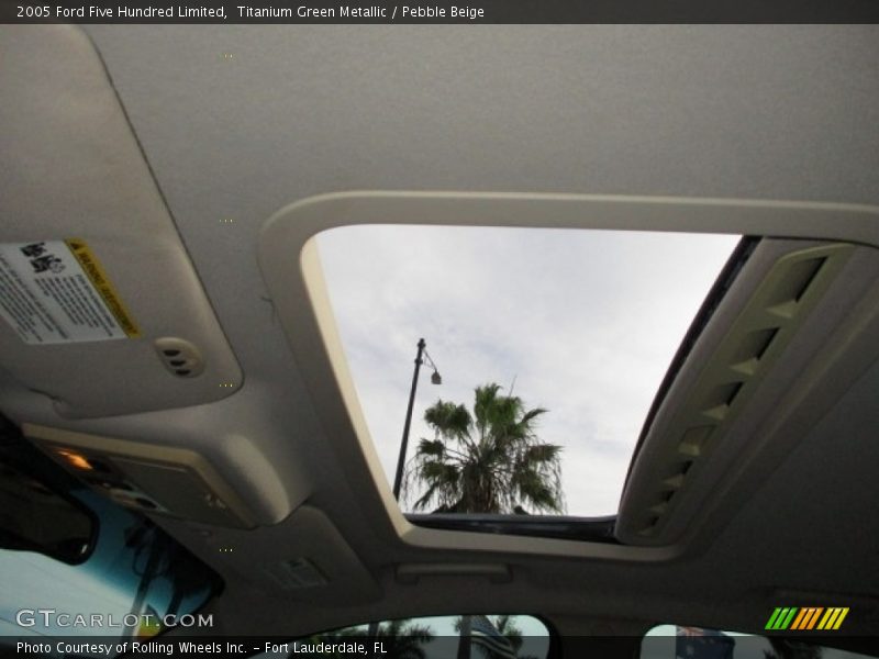 Titanium Green Metallic / Pebble Beige 2005 Ford Five Hundred Limited