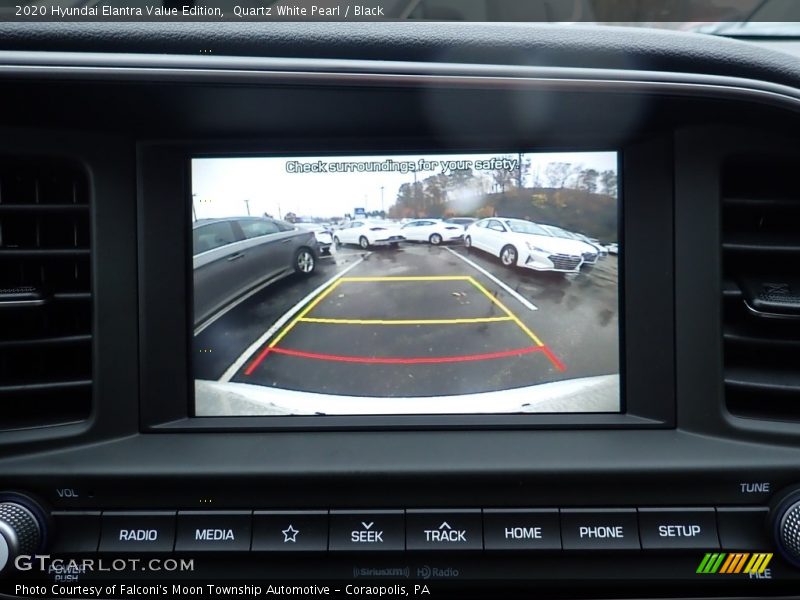 Quartz White Pearl / Black 2020 Hyundai Elantra Value Edition