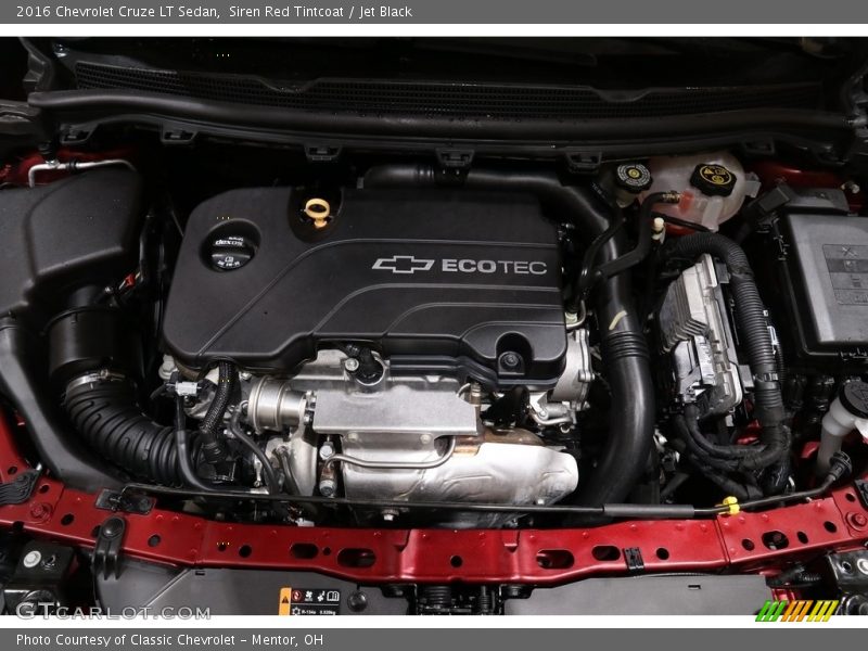 Siren Red Tintcoat / Jet Black 2016 Chevrolet Cruze LT Sedan