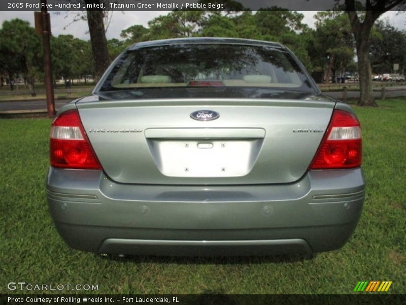 Titanium Green Metallic / Pebble Beige 2005 Ford Five Hundred Limited