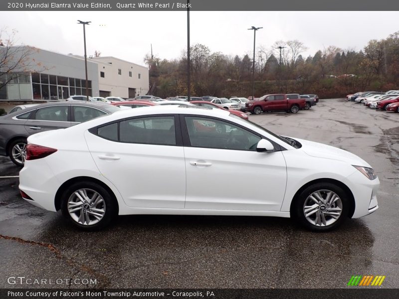Quartz White Pearl / Black 2020 Hyundai Elantra Value Edition