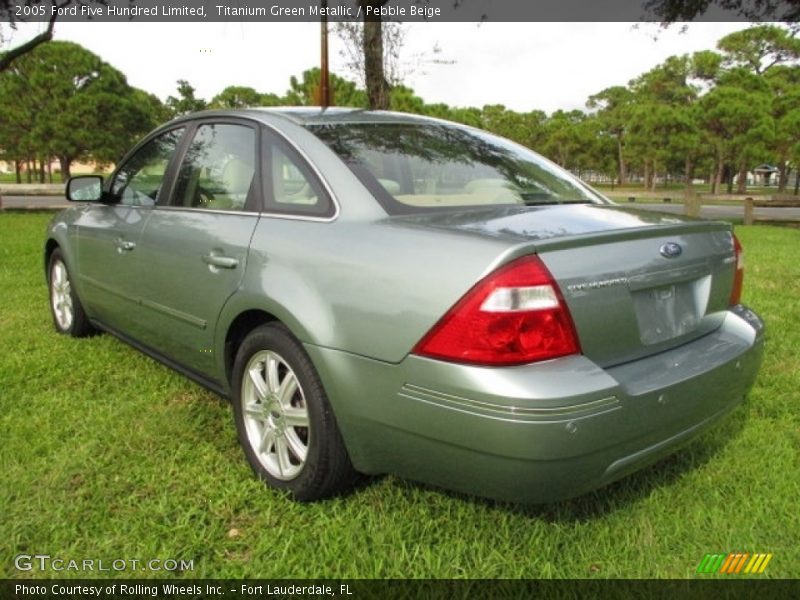 Titanium Green Metallic / Pebble Beige 2005 Ford Five Hundred Limited