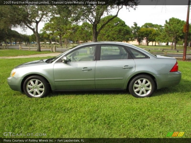 Titanium Green Metallic / Pebble Beige 2005 Ford Five Hundred Limited
