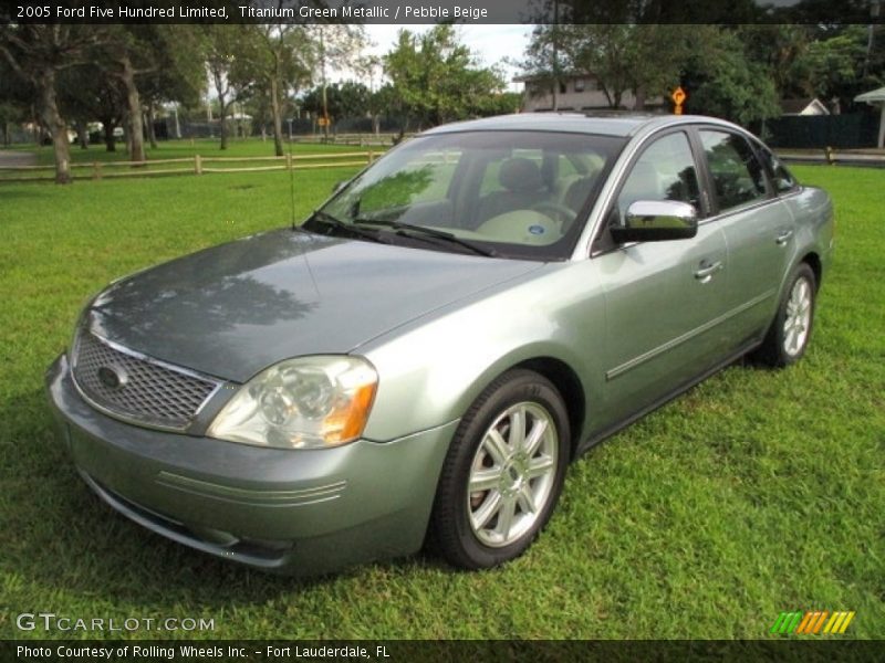 Titanium Green Metallic / Pebble Beige 2005 Ford Five Hundred Limited