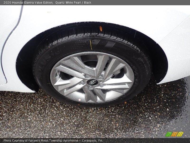 Quartz White Pearl / Black 2020 Hyundai Elantra Value Edition