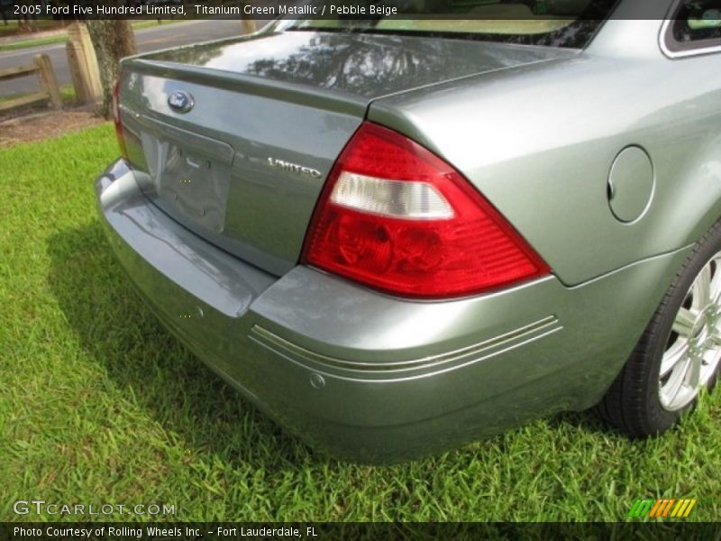 Titanium Green Metallic / Pebble Beige 2005 Ford Five Hundred Limited
