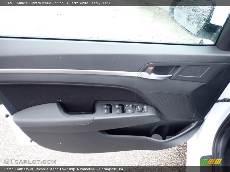 Quartz White Pearl / Black 2020 Hyundai Elantra Value Edition