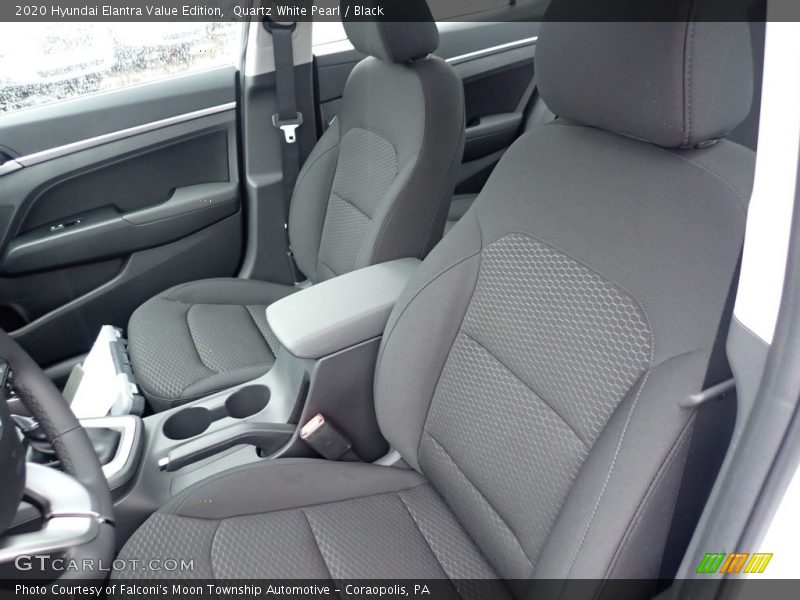 Quartz White Pearl / Black 2020 Hyundai Elantra Value Edition