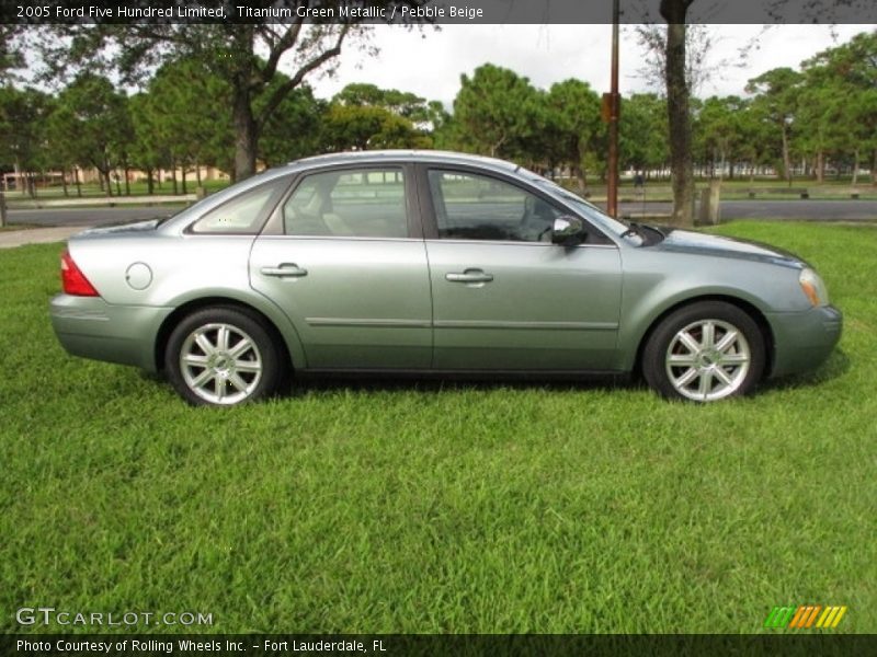 Titanium Green Metallic / Pebble Beige 2005 Ford Five Hundred Limited