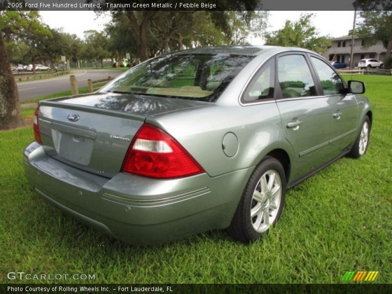 Titanium Green Metallic / Pebble Beige 2005 Ford Five Hundred Limited
