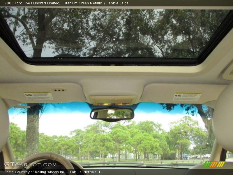 Titanium Green Metallic / Pebble Beige 2005 Ford Five Hundred Limited