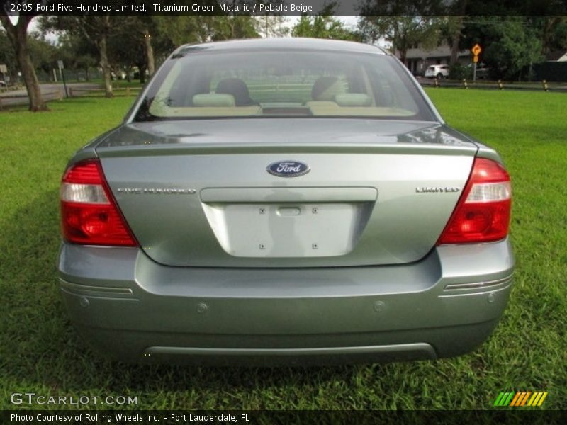Titanium Green Metallic / Pebble Beige 2005 Ford Five Hundred Limited
