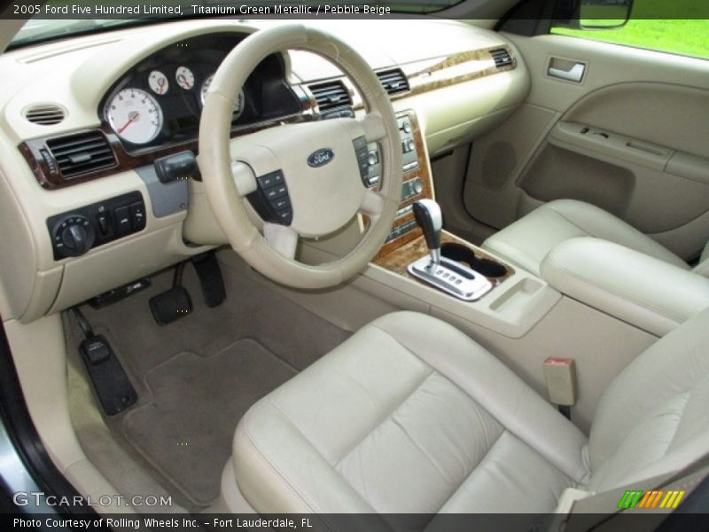 Titanium Green Metallic / Pebble Beige 2005 Ford Five Hundred Limited