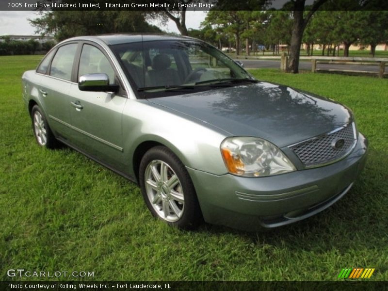 Titanium Green Metallic / Pebble Beige 2005 Ford Five Hundred Limited