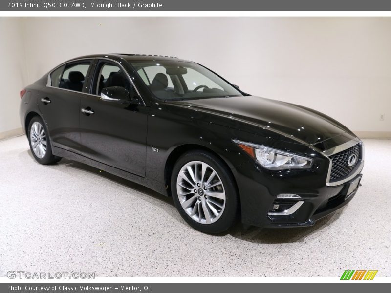 Midnight Black / Graphite 2019 Infiniti Q50 3.0t AWD