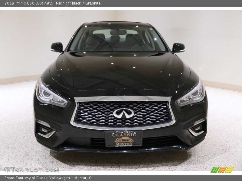 Midnight Black / Graphite 2019 Infiniti Q50 3.0t AWD
