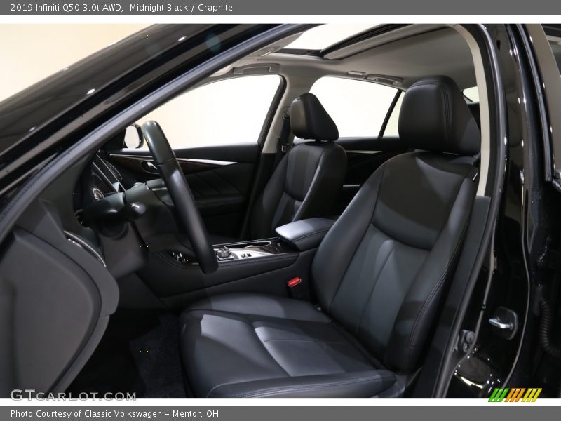 Midnight Black / Graphite 2019 Infiniti Q50 3.0t AWD