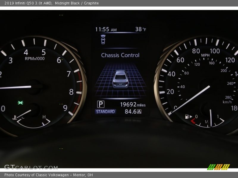 Midnight Black / Graphite 2019 Infiniti Q50 3.0t AWD