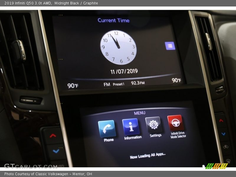 Midnight Black / Graphite 2019 Infiniti Q50 3.0t AWD