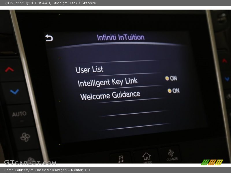Midnight Black / Graphite 2019 Infiniti Q50 3.0t AWD