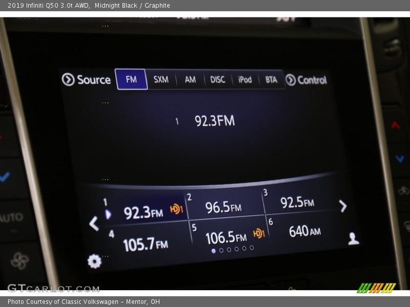 Midnight Black / Graphite 2019 Infiniti Q50 3.0t AWD