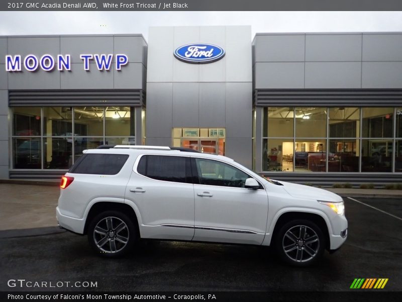 White Frost Tricoat / Jet Black 2017 GMC Acadia Denali AWD