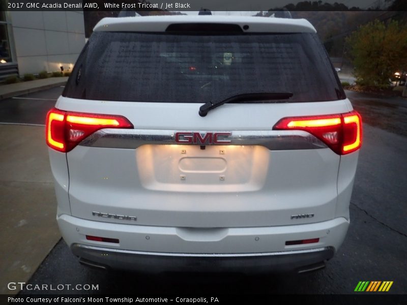 White Frost Tricoat / Jet Black 2017 GMC Acadia Denali AWD