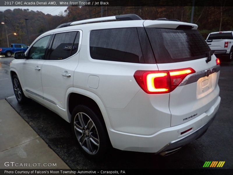 White Frost Tricoat / Jet Black 2017 GMC Acadia Denali AWD