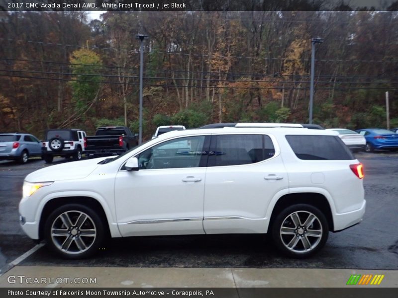 White Frost Tricoat / Jet Black 2017 GMC Acadia Denali AWD