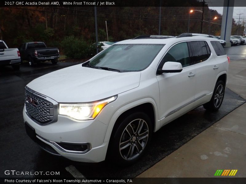 White Frost Tricoat / Jet Black 2017 GMC Acadia Denali AWD