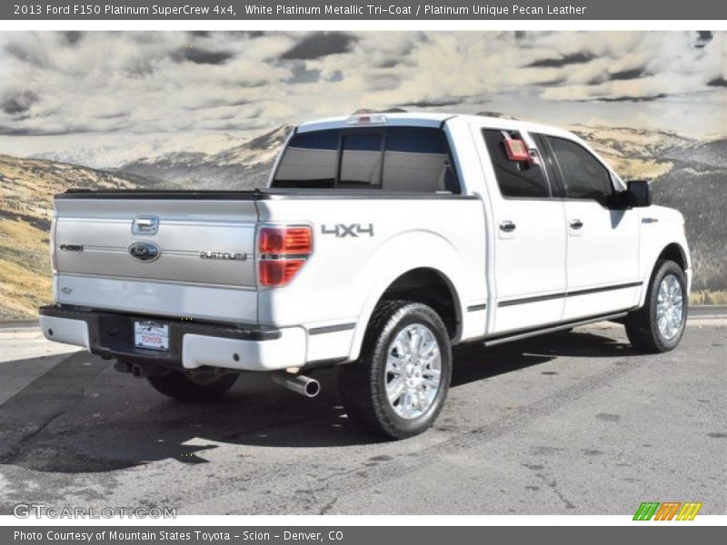 White Platinum Metallic Tri-Coat / Platinum Unique Pecan Leather 2013 Ford F150 Platinum SuperCrew 4x4