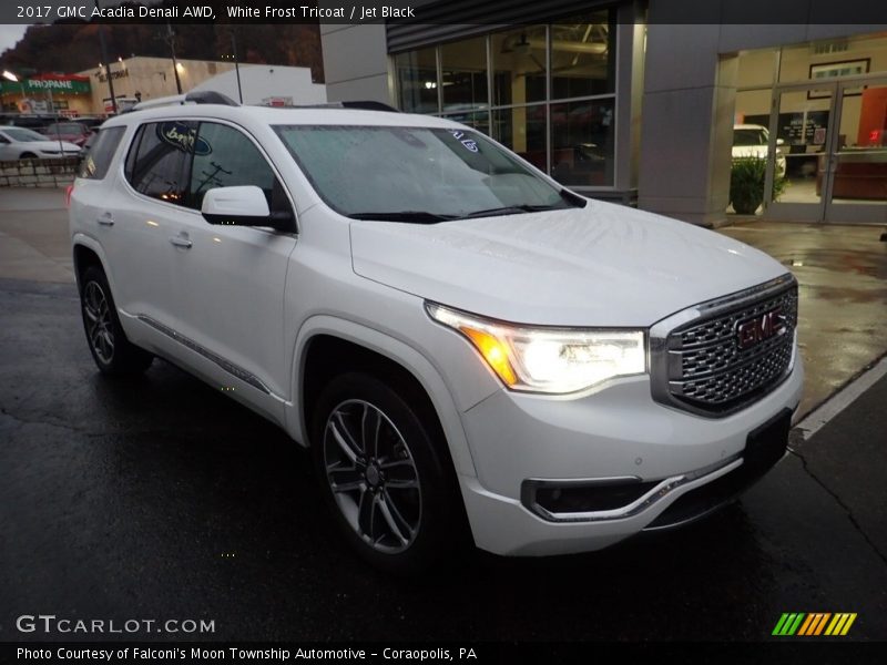 White Frost Tricoat / Jet Black 2017 GMC Acadia Denali AWD