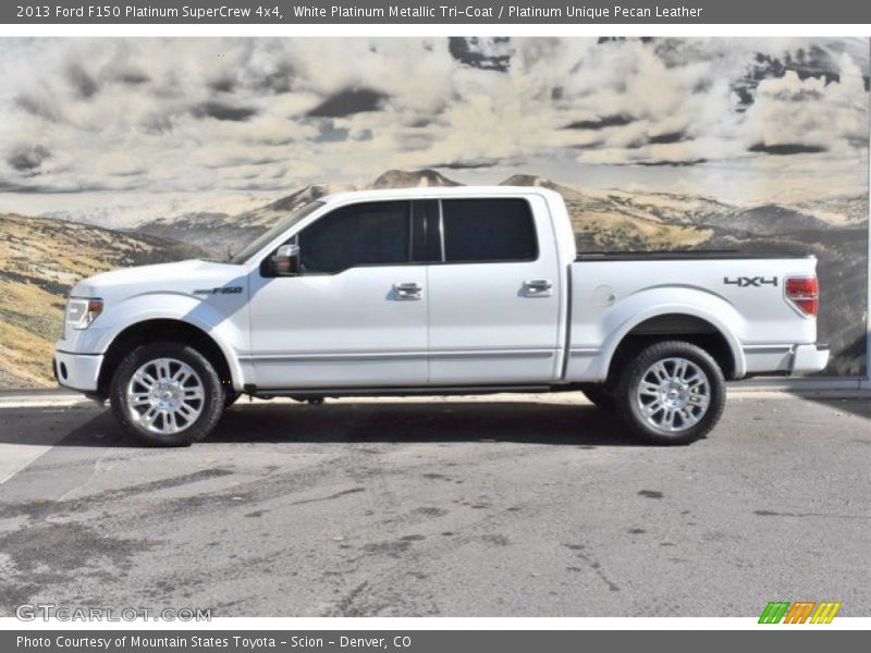 White Platinum Metallic Tri-Coat / Platinum Unique Pecan Leather 2013 Ford F150 Platinum SuperCrew 4x4