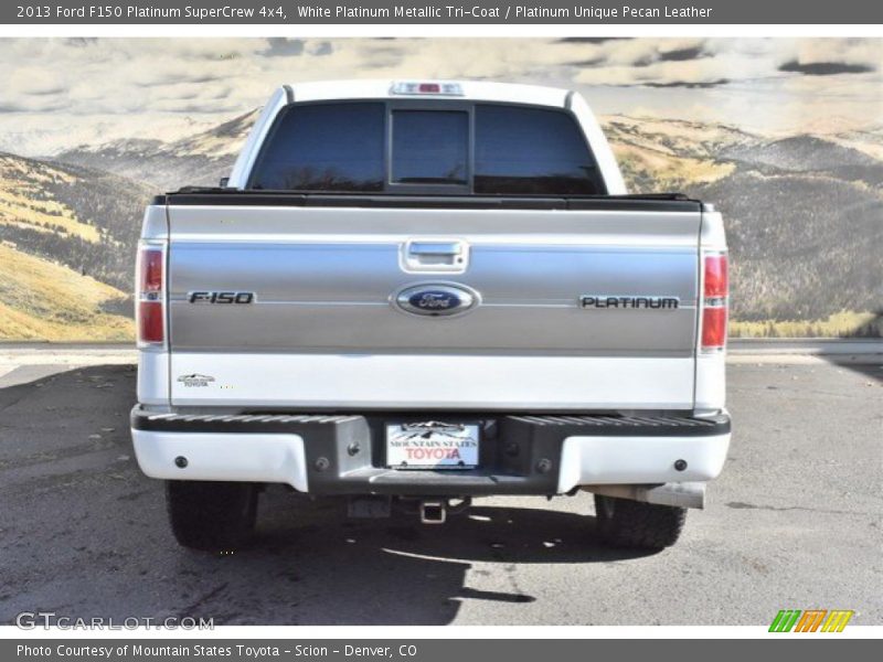 White Platinum Metallic Tri-Coat / Platinum Unique Pecan Leather 2013 Ford F150 Platinum SuperCrew 4x4