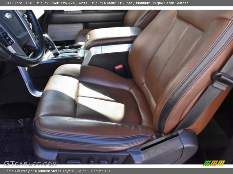 White Platinum Metallic Tri-Coat / Platinum Unique Pecan Leather 2013 Ford F150 Platinum SuperCrew 4x4