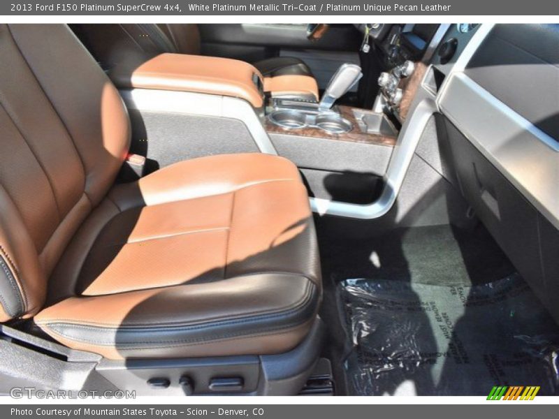 White Platinum Metallic Tri-Coat / Platinum Unique Pecan Leather 2013 Ford F150 Platinum SuperCrew 4x4