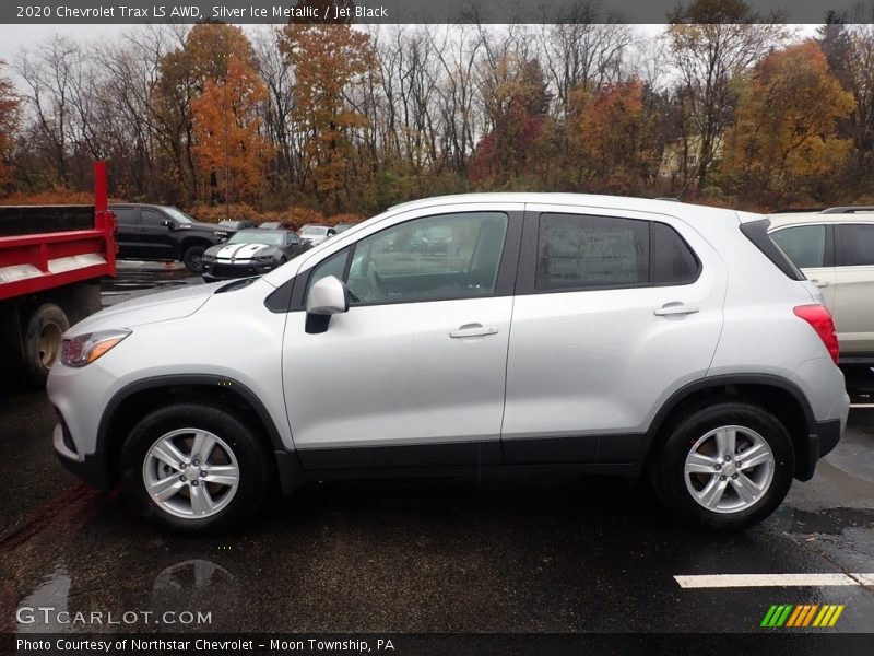 Silver Ice Metallic / Jet Black 2020 Chevrolet Trax LS AWD